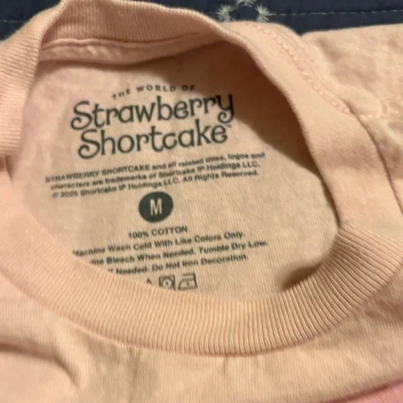Strawberry Shortcake Women's Light Pink Graphic Tee - Picture 5 of 5